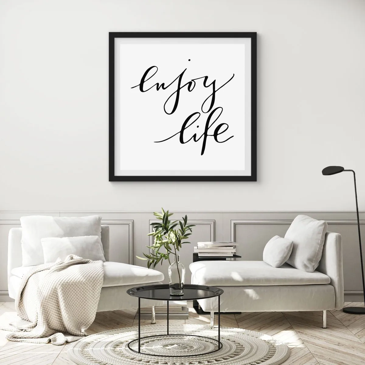 Plagát v čiernom ráme - Niet čo dodať… - 60x60 cm
