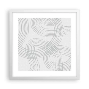 Plagát v bielom ráme - Jednoduché východisko neexistuje - 40x40 cm