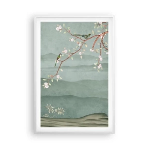 Plagát v bielom ráme - Jar je tu - 61x91 cm