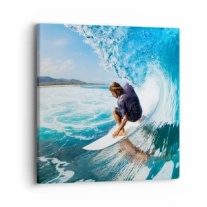 Obraz na plátne - Tancujúci s vlnami - 40x40 cm
