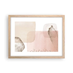 Plagát v ráme zo svetlého duba - Pohľad cez farby - 40x30 cm