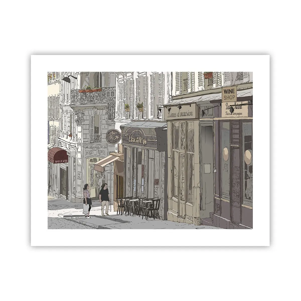 Plagát - Mestské radosti - 50x40 cm