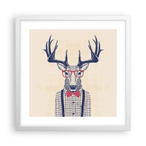 Plagát v bielom ráme - Zábavná extravagancia - 40x40 cm