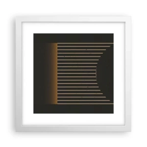 Plagát v bielom ráme - Preskúmať temnotu - 30x30 cm