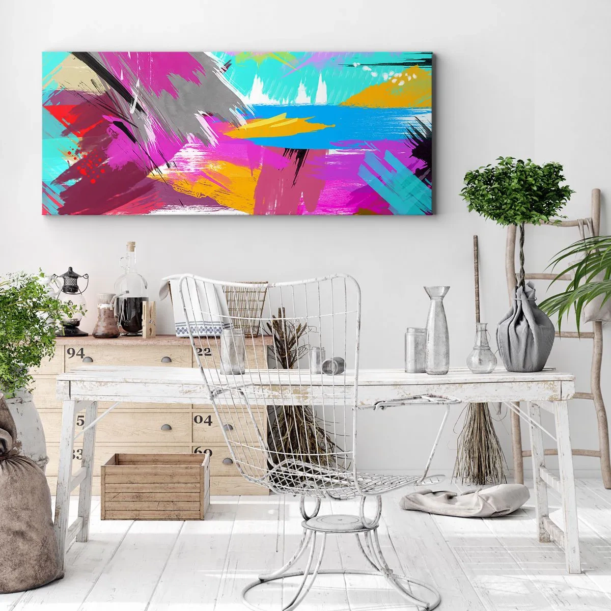 Obraz na plátne - Šmuha, šmuha, sama šmuha - 100x40 cm