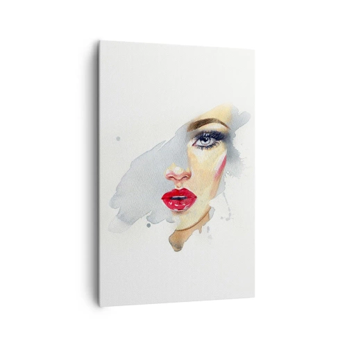 Obraz na plátne - Odraz v kvapke vody - 80x120 cm