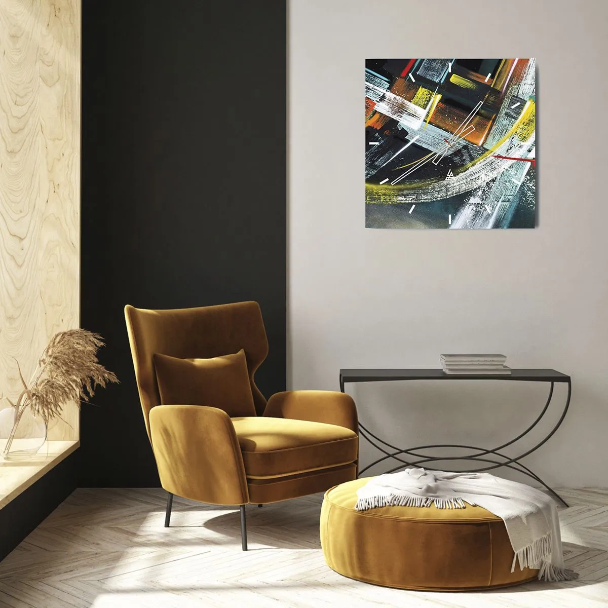 Nástenné hodiny - Energia pohybu - 40x40 cm
