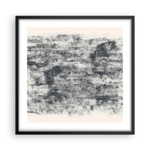 Plagát v čiernom ráme - Hmlistá kompozícia - 50x50 cm