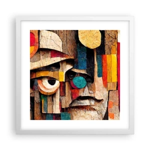 Plagát v bielom ráme - Vidím ťa… - 40x40 cm