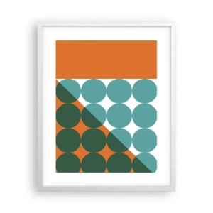 Plagát v bielom ráme - Hore a šikmo - 40x50 cm