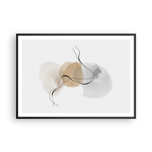 Plagát v čiernom ráme - Vzdušné korálky - 100x70 cm