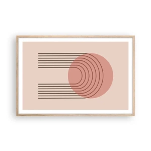 Plagát v ráme zo svetlého duba - Neodolateľná príťažlivosť - 91x61 cm