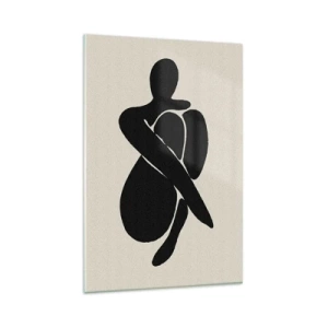 Obraz na skle - Vo vlastnom objatí - 80x120 cm