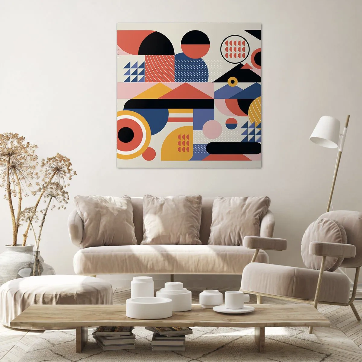 Obraz na plátne - Kompozícia: poďme sa hrať - 70x70 cm