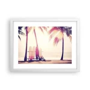 Plagát v bielom ráme - Bude to skvelý deň - 40x30 cm