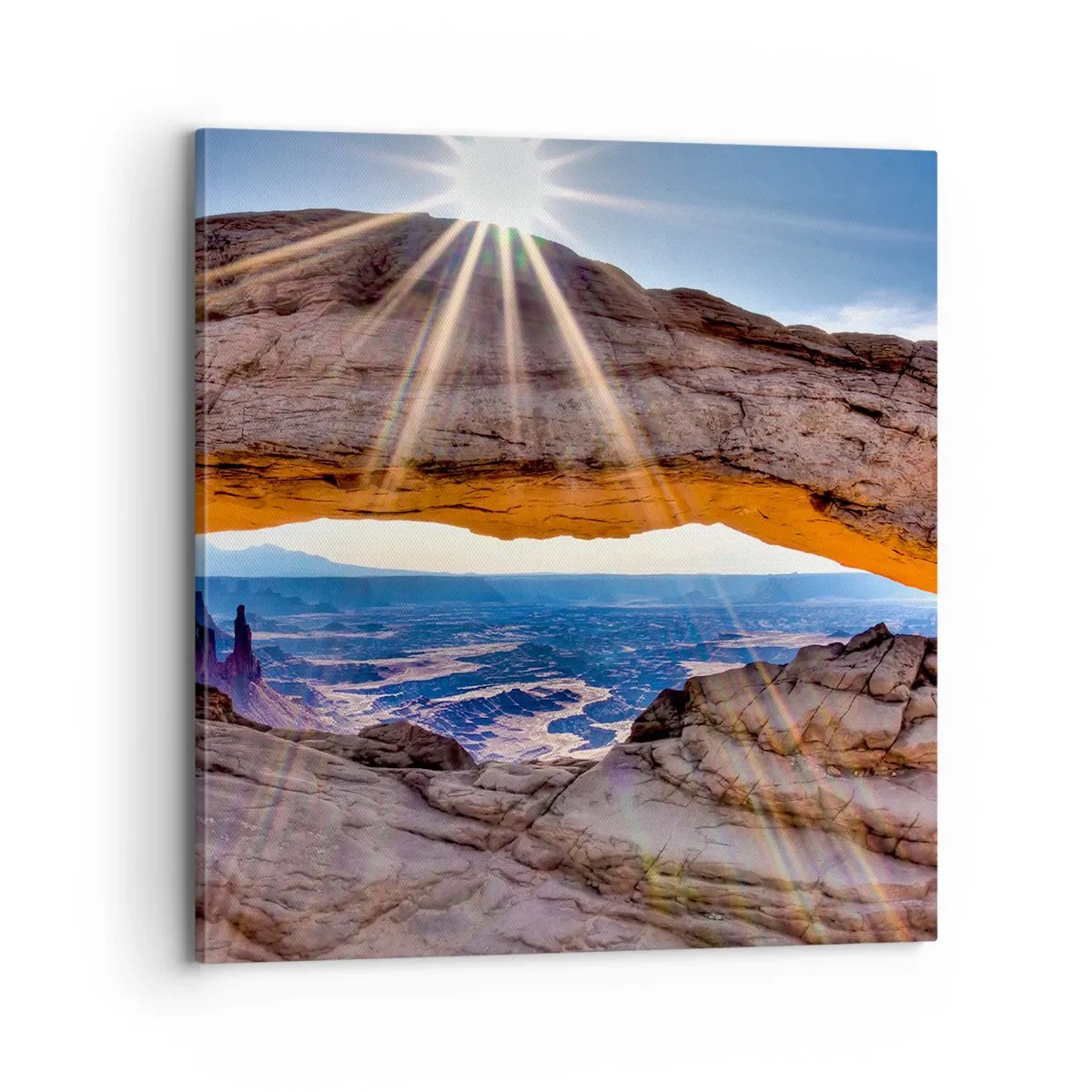 Obraz na plátne - Skalnou bránou - 70x70 cm