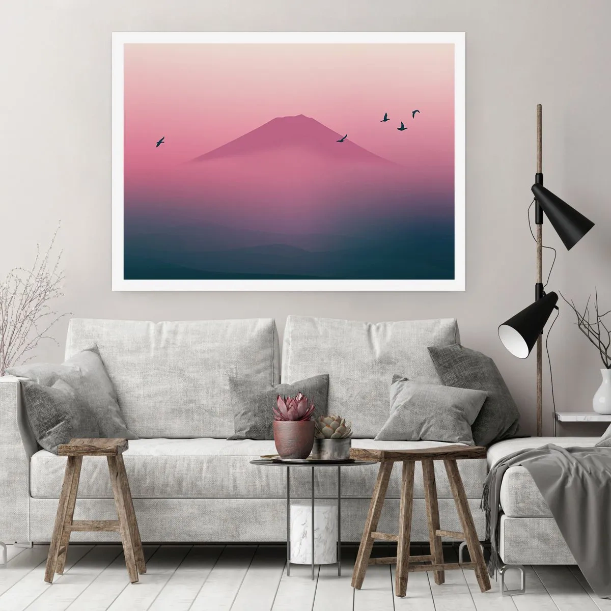 Plagát - Pútnici nad oblakmi - 100x70 cm