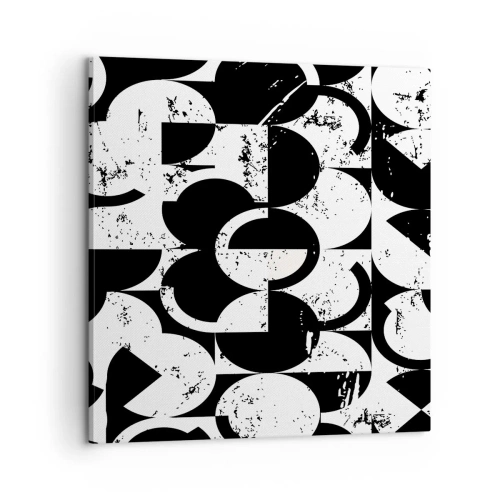 Obraz na plátne - Biele je biele a čierne čierne - 60x60 cm