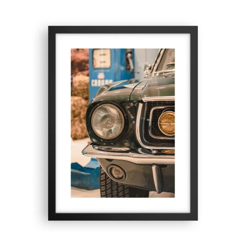 Plagát v čiernom ráme - Stretnutie s legendou - 30x40 cm