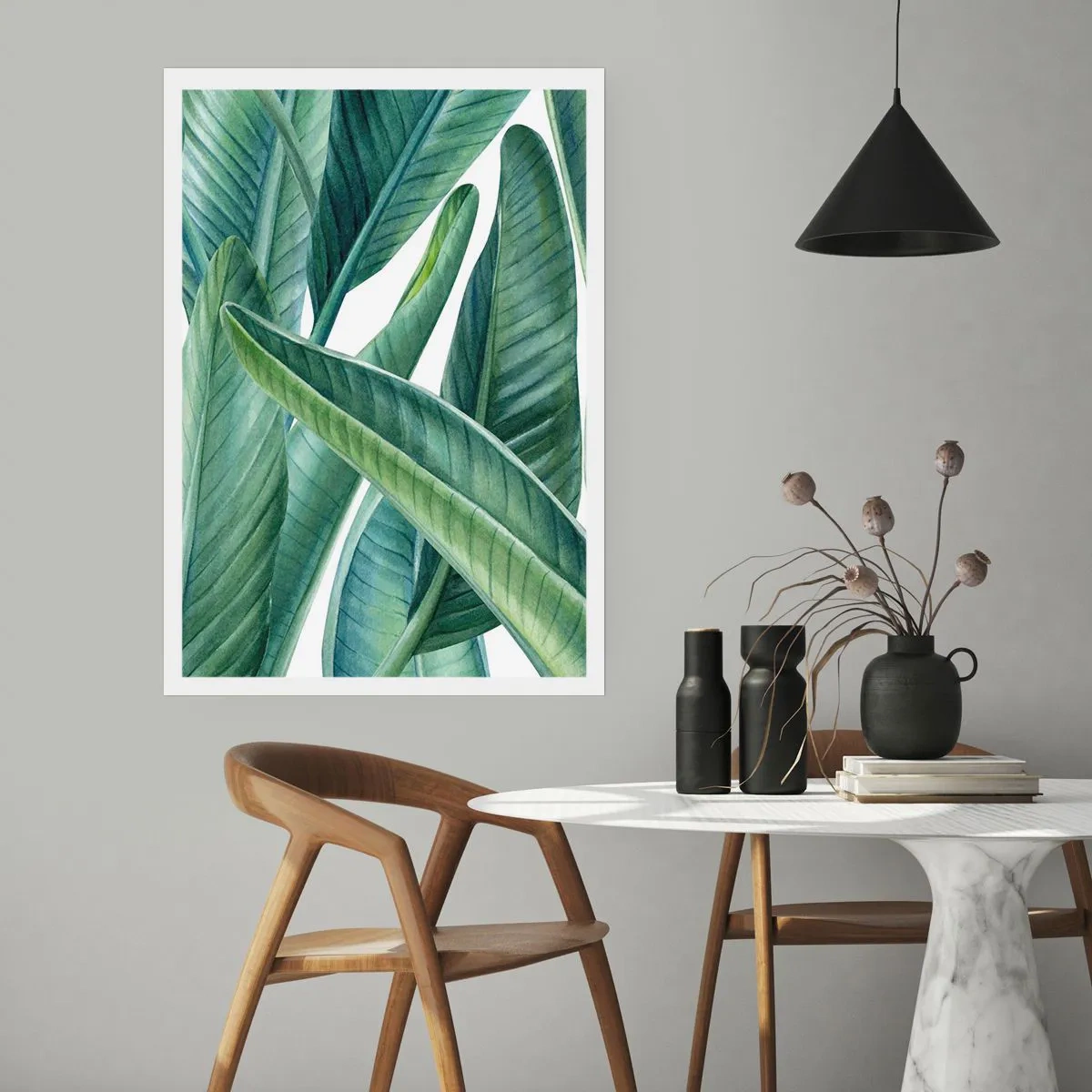 Plagát - Proste zelená - 30x40 cm