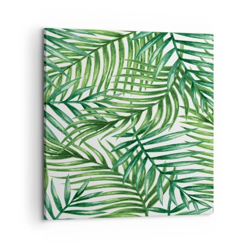 Obraz na plátne - Pod zeleným baldachýnom - 60x60 cm