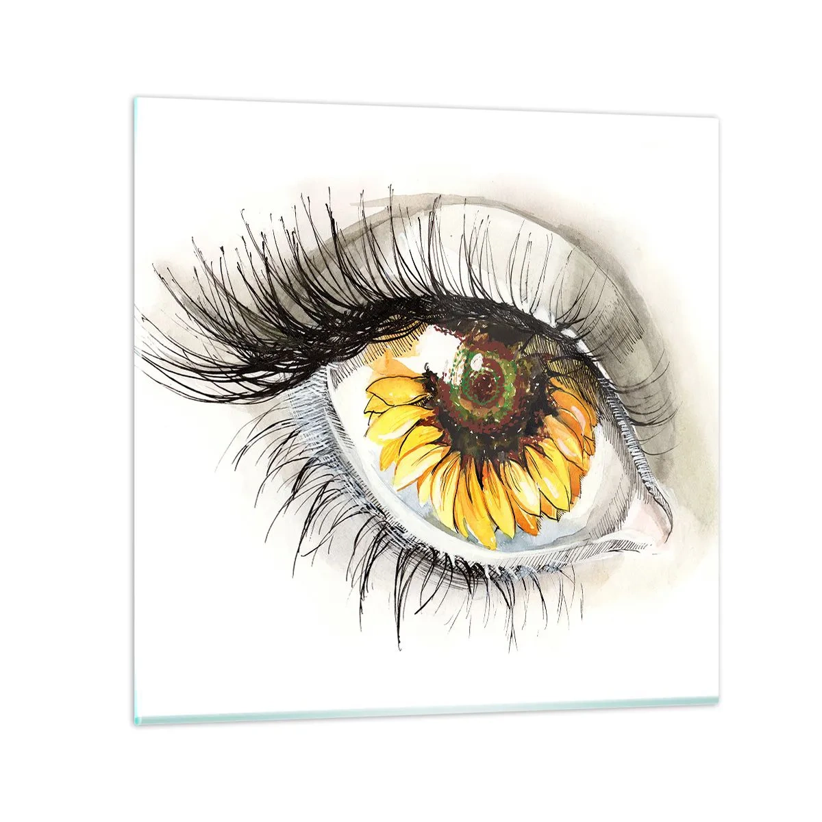 Obraz na skle - Pohľad žeravý ako leto - 70x70 cm