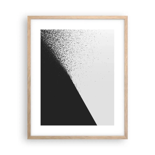 Plagát v ráme zo svetlého duba - Rýchlejšie a rýchlejšie, viac a viac - 40x50 cm