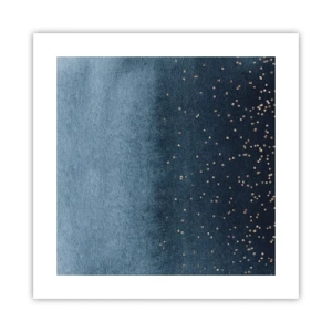 Plagát - Kompozícia – modrej fázy - 40x40 cm