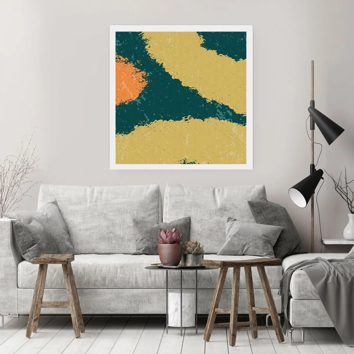 Plagát - Abstrakcia – spomalený pohyb - 30x30 cm
