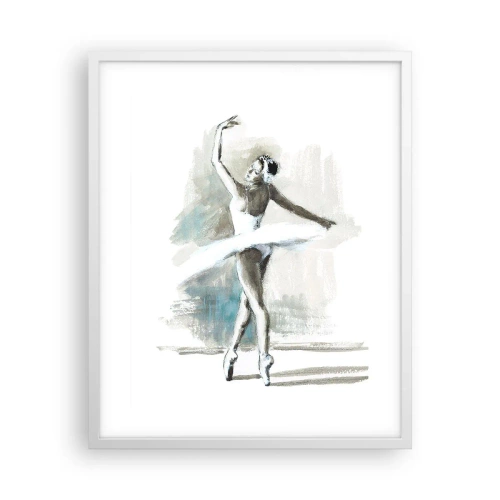 Plagát v bielom ráme - Zakliata do labute - 40x50 cm