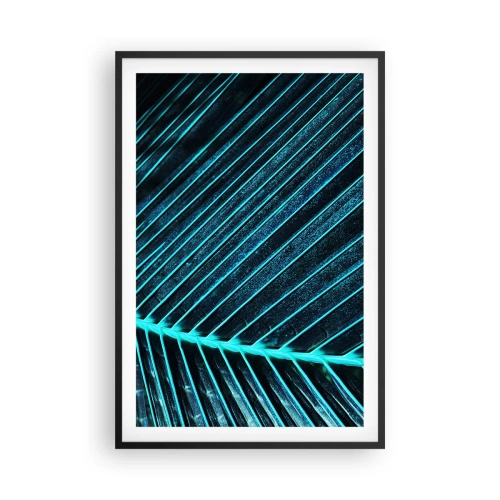 Plagát v čiernom ráme - Textúra zelene - 61x91 cm