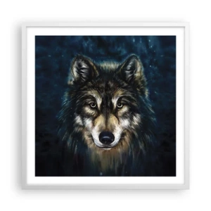 Plagát v bielom ráme - Alfa? A omega - 60x60 cm