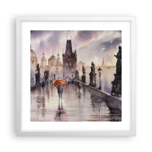 Plagát v bielom ráme - Ľudia sa nemenia - 40x40 cm