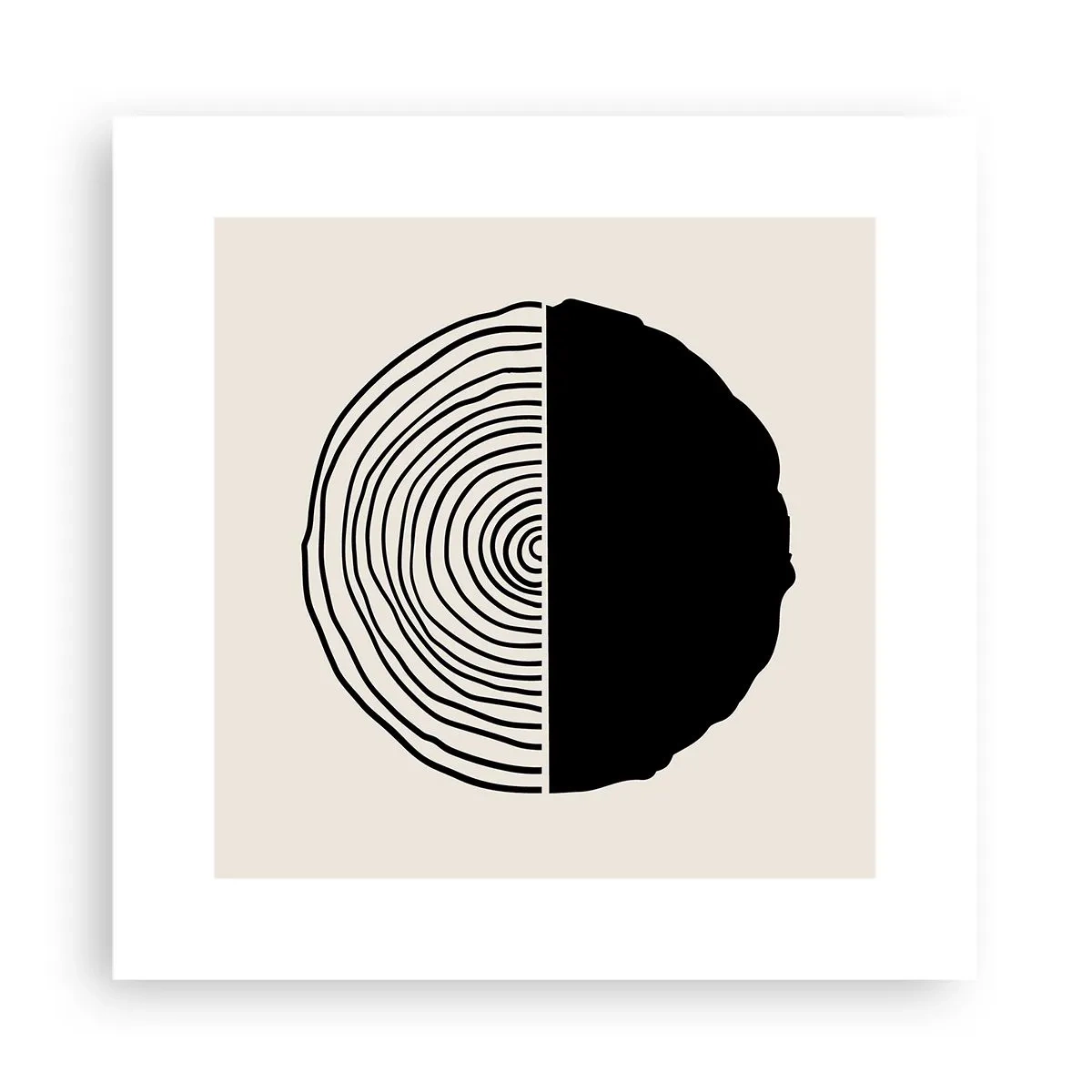 Plagát - Pol na pol - 30x30 cm