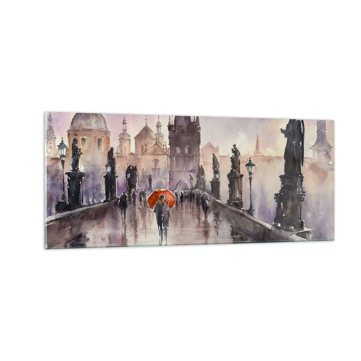 Obraz na skle - Ľudia sa nemenia - 100x40 cm