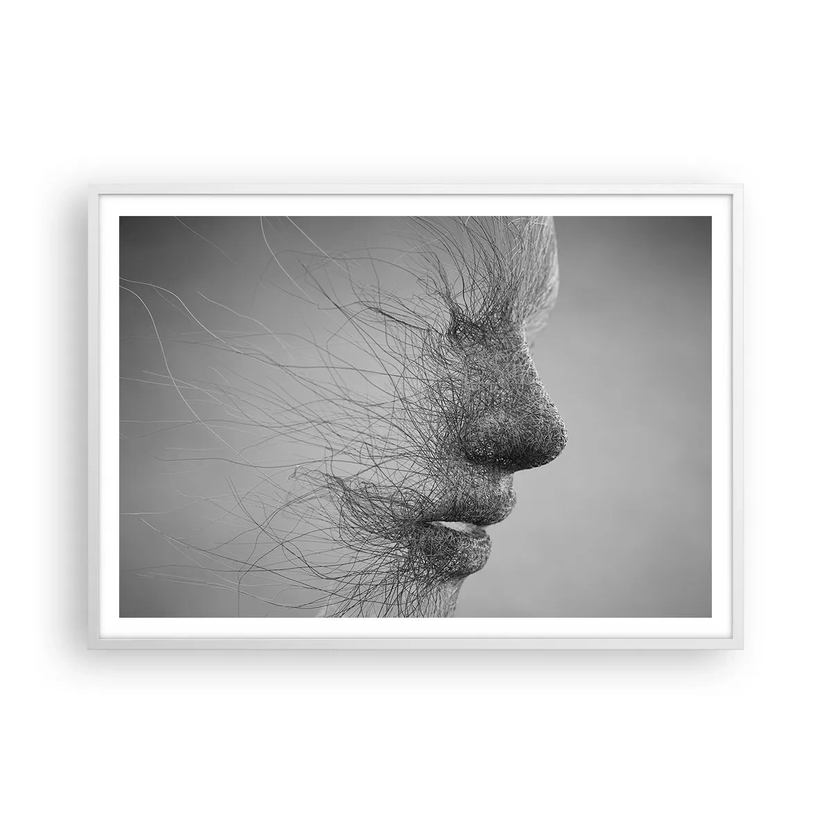 Plagát v bielom ráme - Duch vetra - 100x70 cm