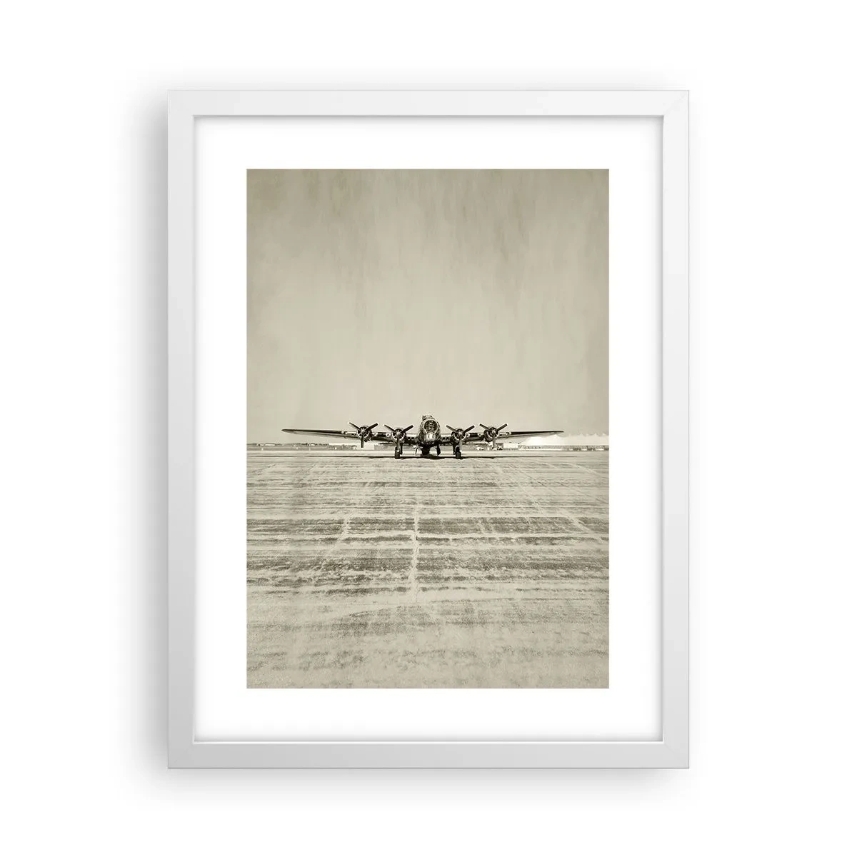 Plagát v bielom ráme - Ako vždy pripravený - 30x40 cm