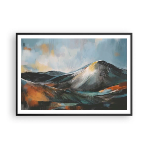 Plagát v čiernom ráme - Surové a krásne - 100x70 cm