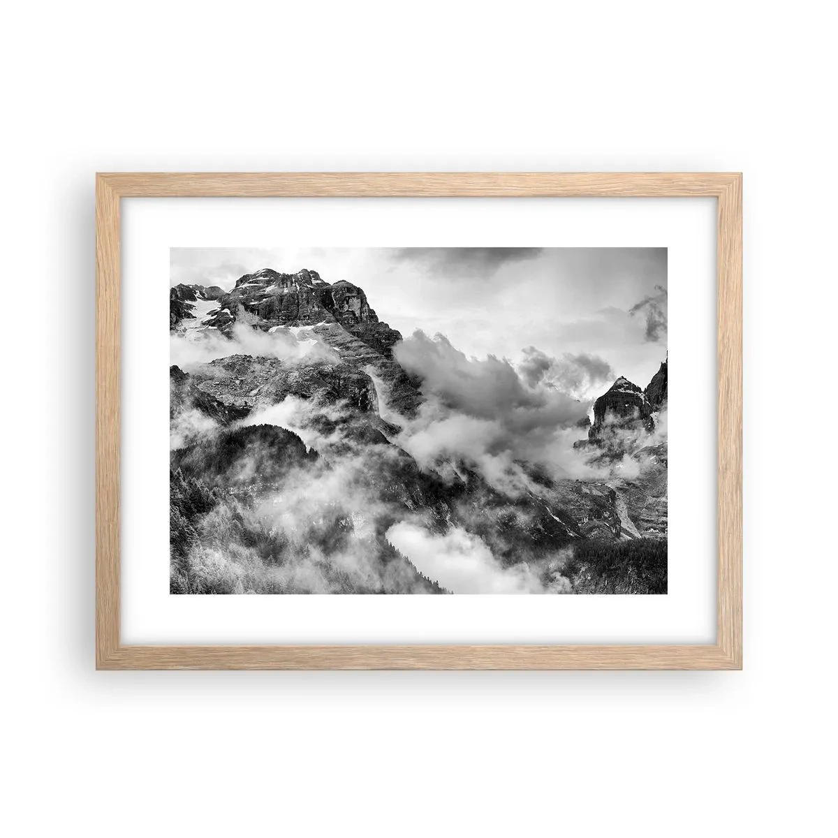 Plagát v ráme zo svetlého duba - Krásne a kruté - 40x30 cm