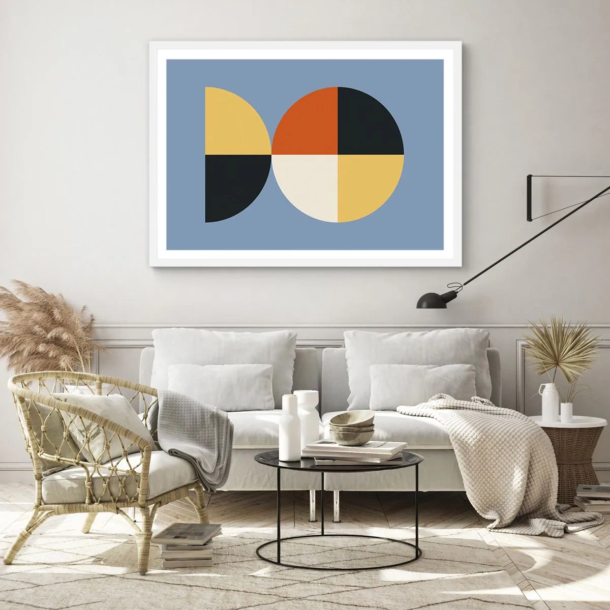 Plagát v bielom ráme - Pozri a počítaj - 70x50 cm