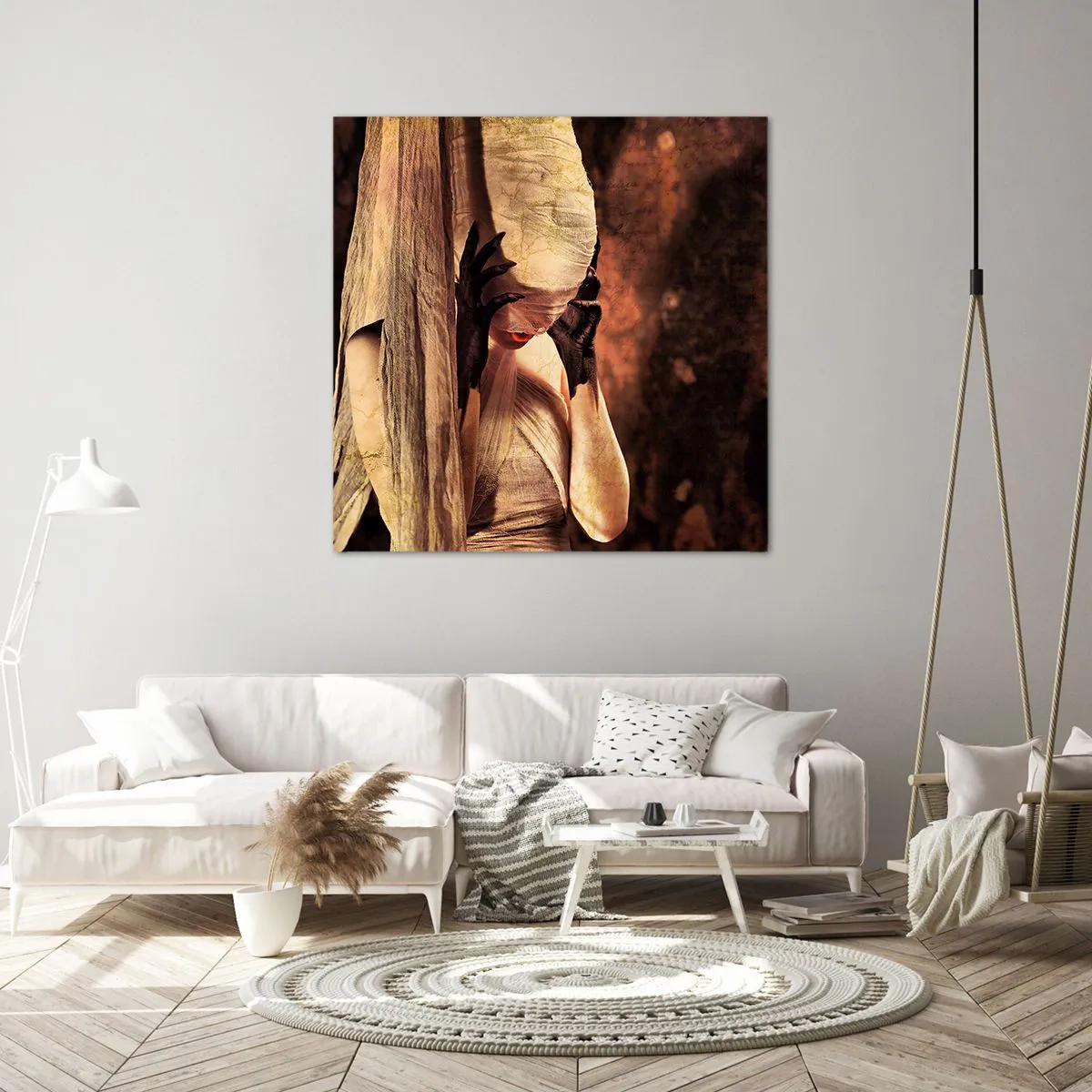 Obraz na plátne - Medzi dobrom a zlom - 60x60 cm