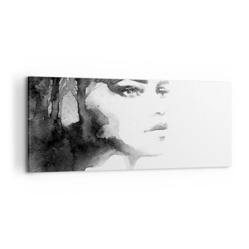 Obraz na plátne - Vytvorená z tajomstva a hmly - 100x40 cm