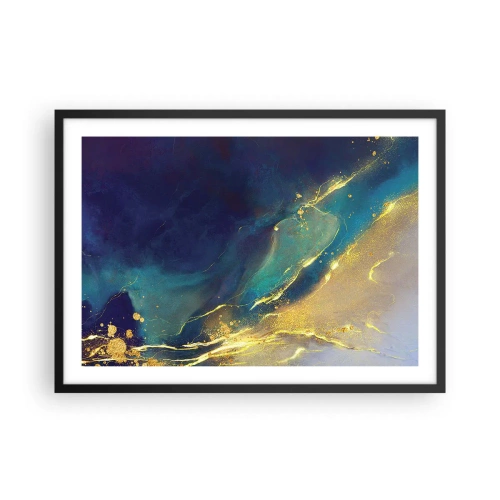 Plagát v čiernom ráme - Zlatý močiar - 70x50 cm