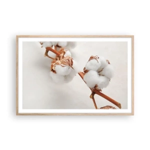 Plagát v ráme zo svetlého duba - Len objímať - 91x61 cm