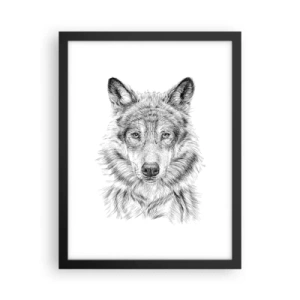 Plagát v čiernom ráme - Rodený vodca - 30x40 cm