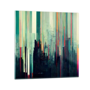 Obraz na skle - Futuristické mesto - 60x60 cm