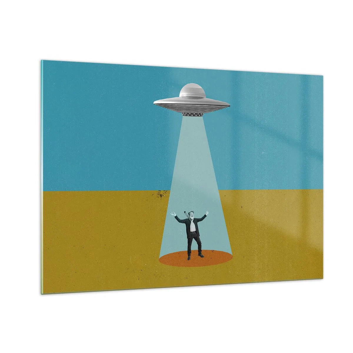 Obraz na skle - Blízke stretnutie - 100x70 cm