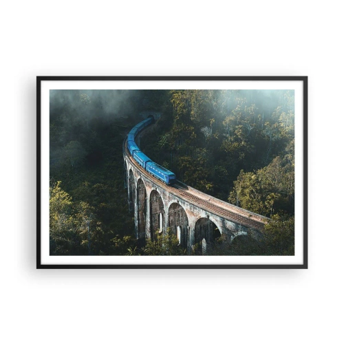 Plagát v čiernom ráme - Príťažlivosť prírody - 100x70 cm