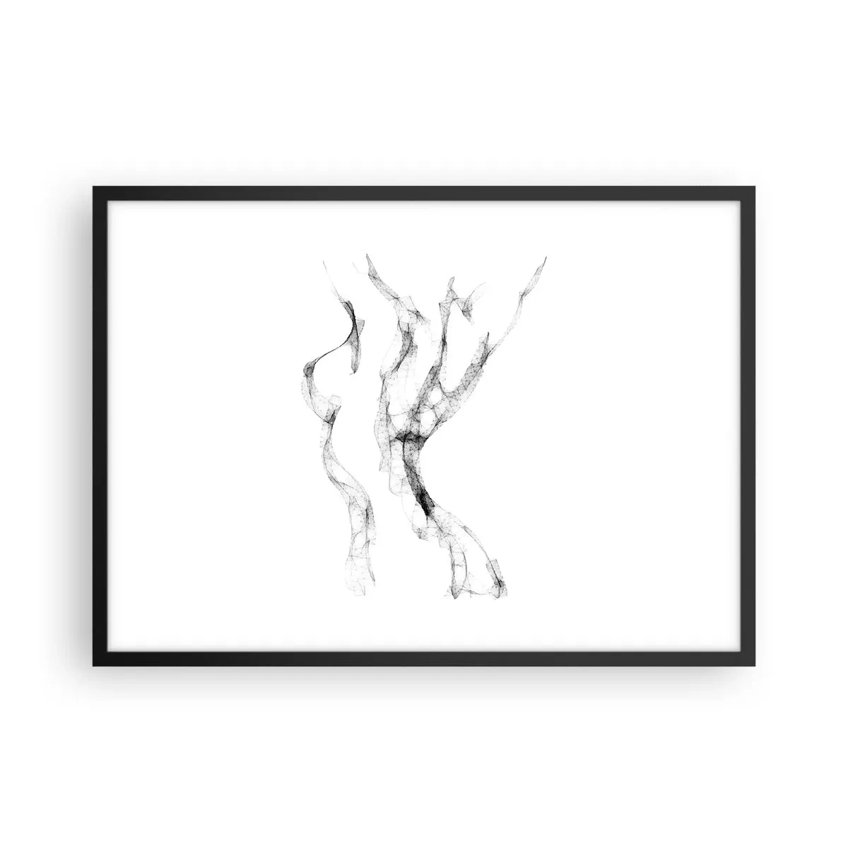 Plagát v čiernom ráme - Krásna a silná - 70x50 cm