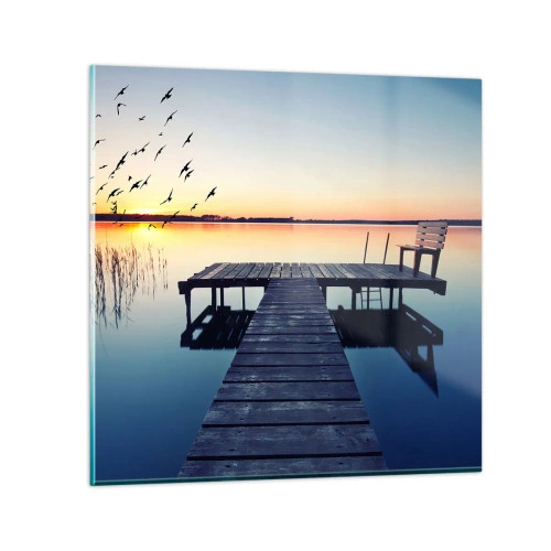 Obraz na skle - To bol dobrý deň - 70x70 cm